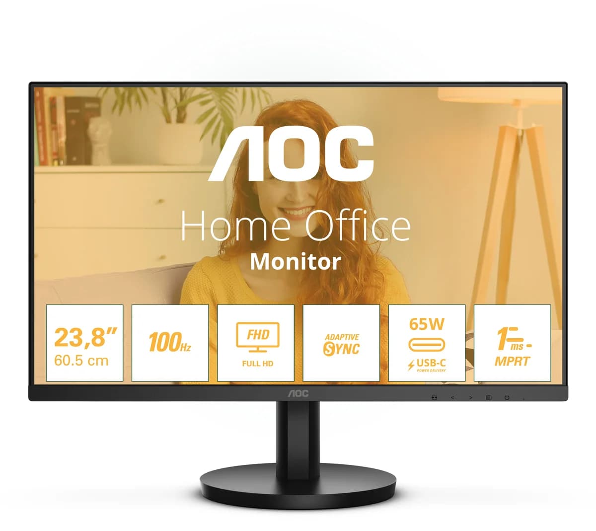Monitor AOC 23.8" Full HD IPS 100Hz 1ms - 24B3CA2