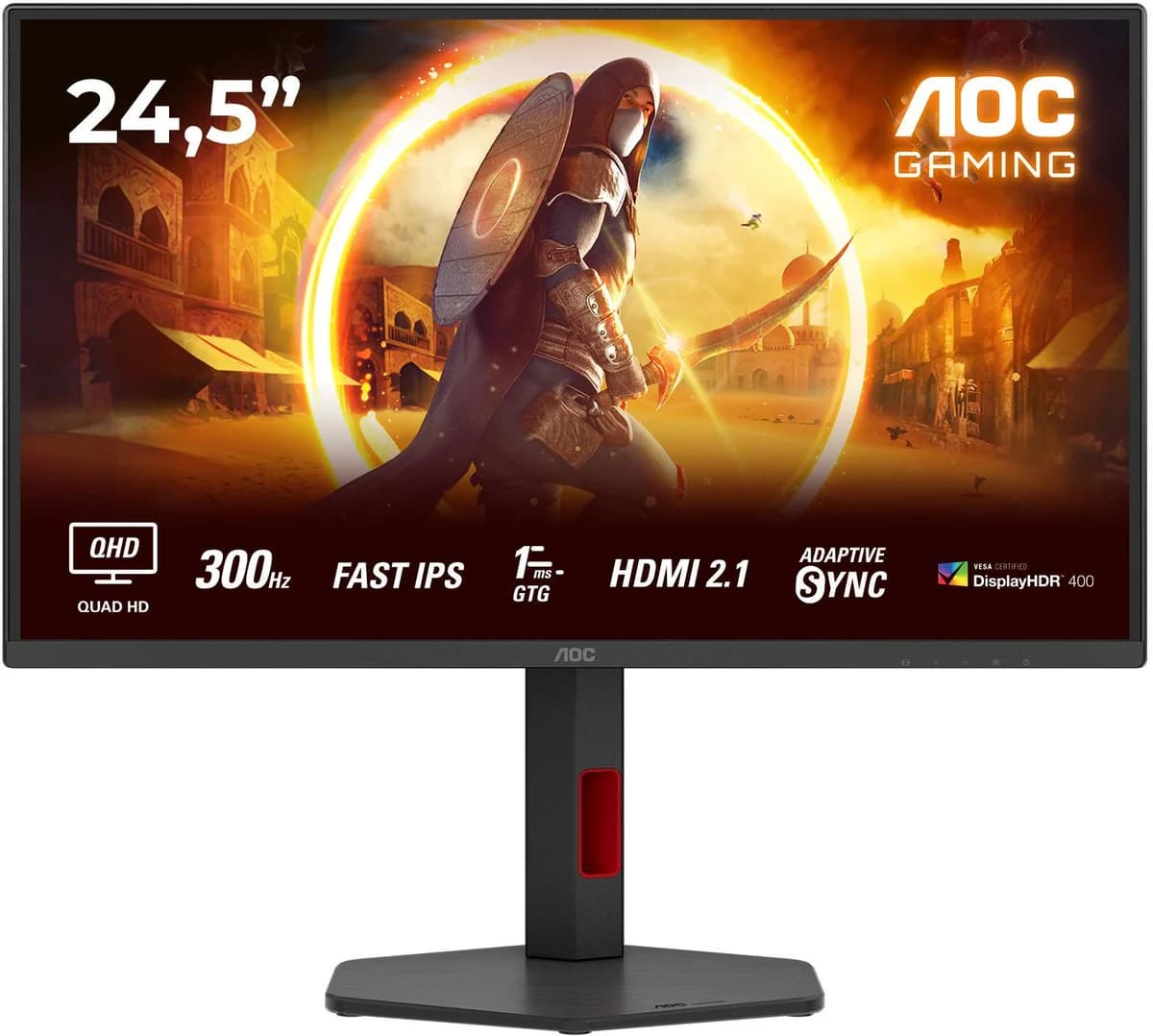 Monitor AOC 24.5" Q25G4SR QHD 300Hz IPS 1ms HDMI DP