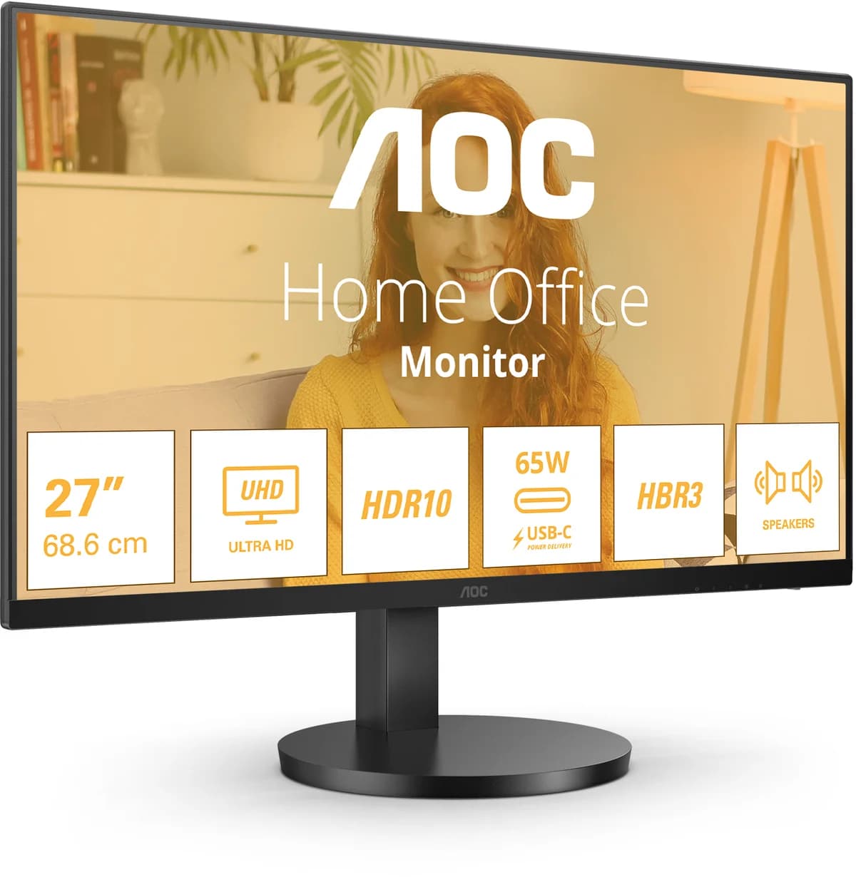 Monitor AOC 27" U27B3CF IPS 4K UHD 16:9 60Hz (4ms) - U27B3CF