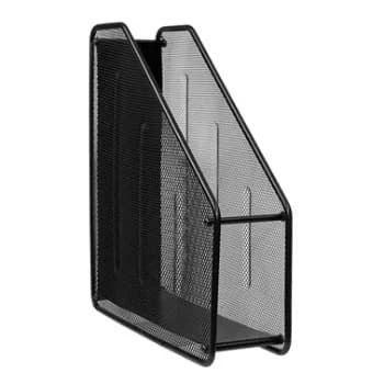 Porta Revistas Rede Metálica Preto 31x29x8cm