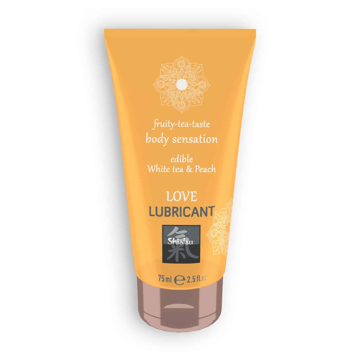 Shiatsu – Lubrificante Beijável Love Fruity Tea Com Sabor A Chá Branco E Pêssego 75ml