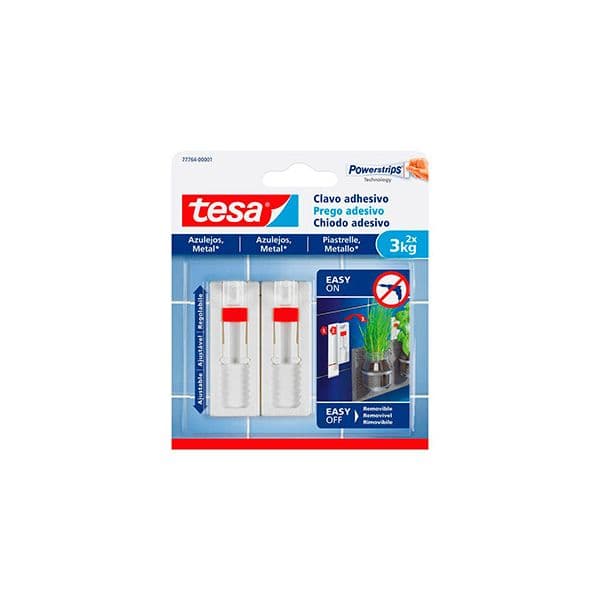 Tesa Prego Adesivo Ajustável Powerstrips 3kg Superf Lisas - 15677764