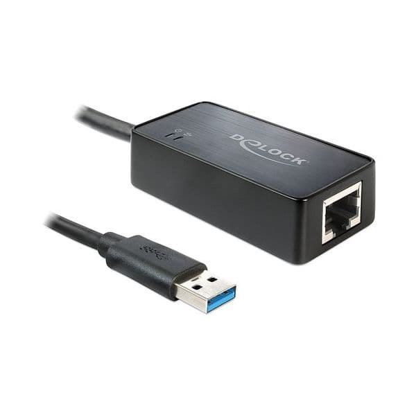 DeLOCK Placa Rede USB3.0 Adapter para Gigabit-lan, Lan-adapter Black | - 62121