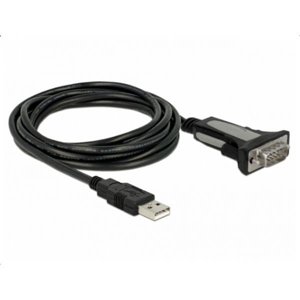 Delock 65962 Cabo Adaptador USB 2.0 para Série RS-232 DB9 3m Preto