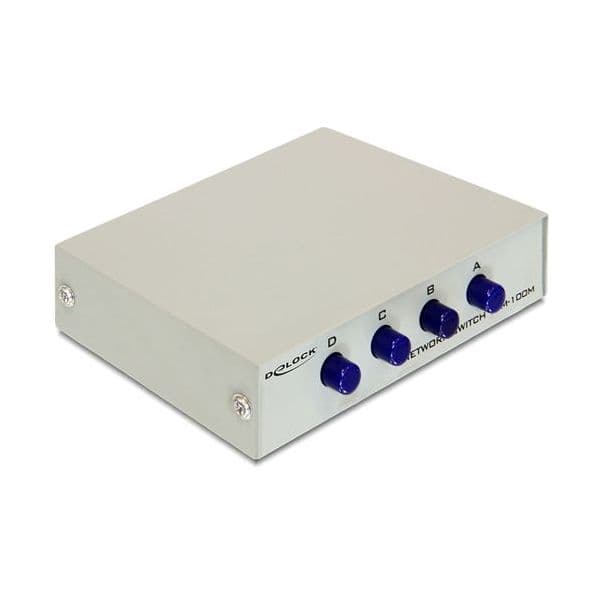 Delock RJ45 Switch 4x Fe Manuell - 87588