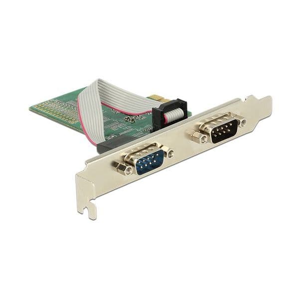 Delock Placa Pci Express 2x D-Sub9 - 89555