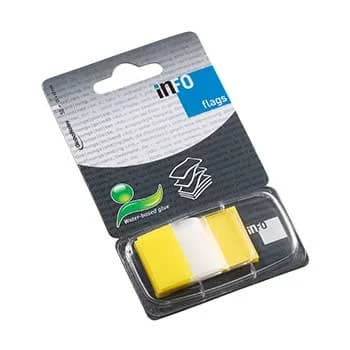 Infonotes Separador Tape Flags 50Fls Amarelo
