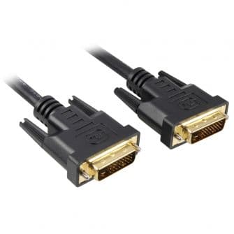 Sharkoon 3m dvi-d to dvi-d (24+1) cabo dvi preto - WV73362