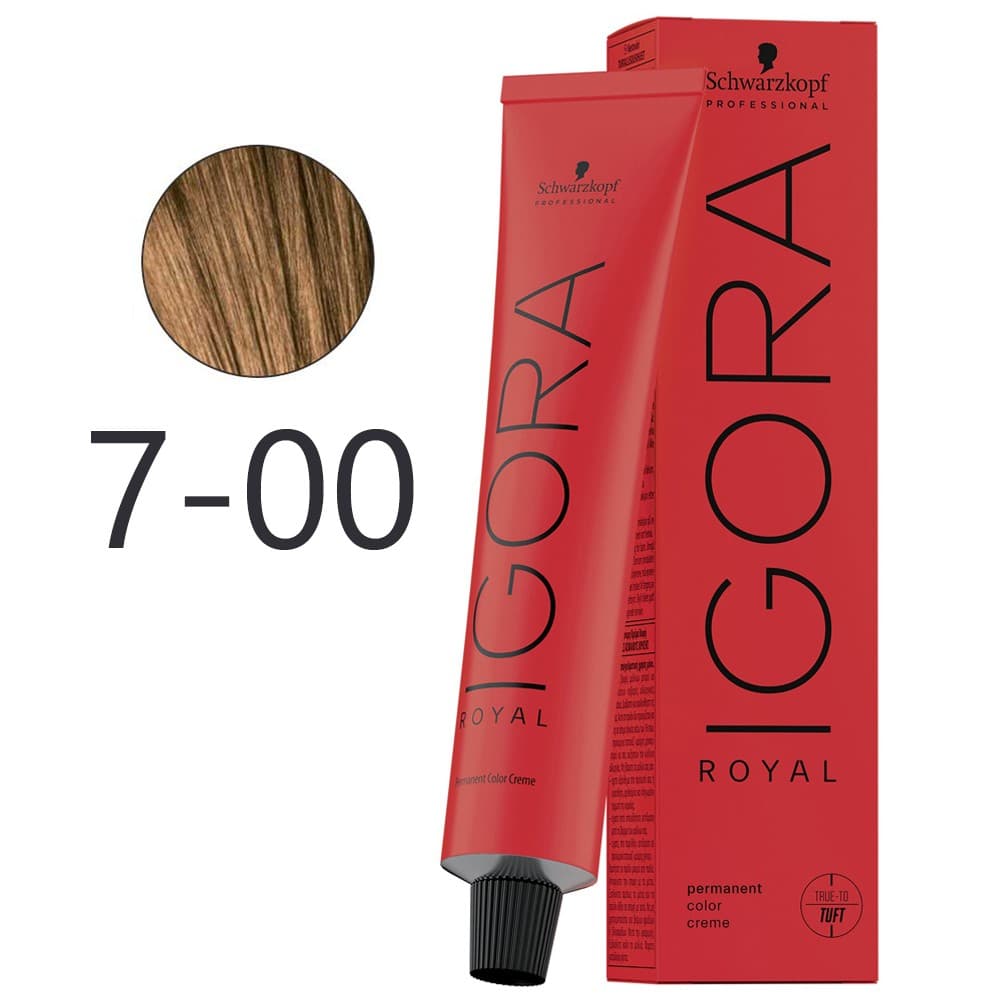 Schwarzkopf Igora Royal Coloração Tom 7-00 Louro Médio Natural 60ml
