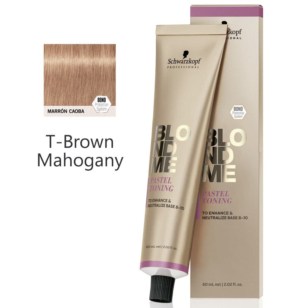 Schwarzkopf BlondMe Pastel Toning T-Brown Mahogany 60ml