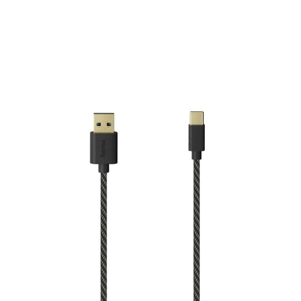 Hama 00201002 Cabo USB 2.0 USB-A para USB-C MESH CABLE 1.5m