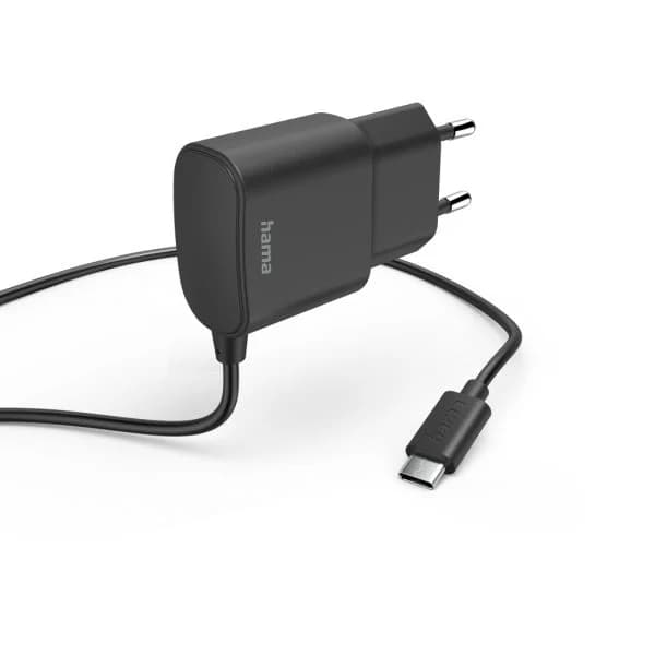 Hama Carregador com USB-C Connection 12W 1.0m Preto - 00201618