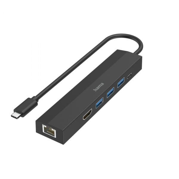 Hama Hub USB-C 3x USB-A 1xUSB-C 1xHDMI 1x LAN