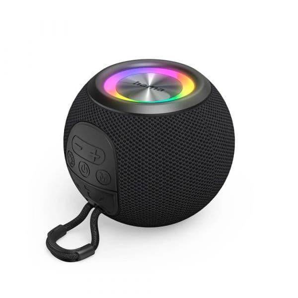 Hama Ball Shape 188237 Coluna Portátil Bluetooth 5W LED Preto
