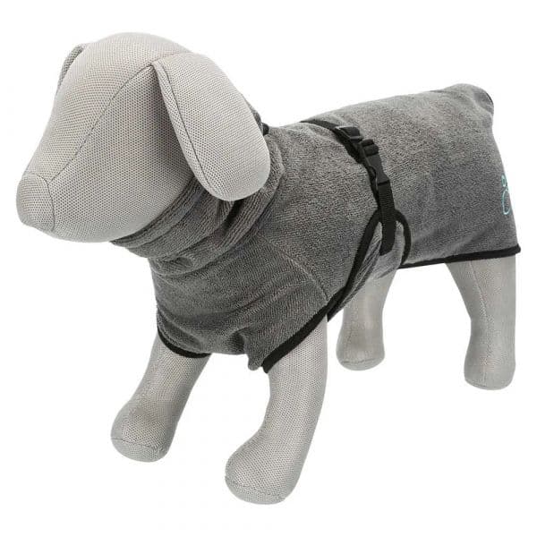 Trixie Roupão de Banho para Cão Cinzento 50 cm (M)