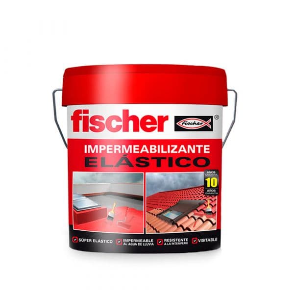 Fischer Impermeabilizante Elástico 547157 Vermelho 4L