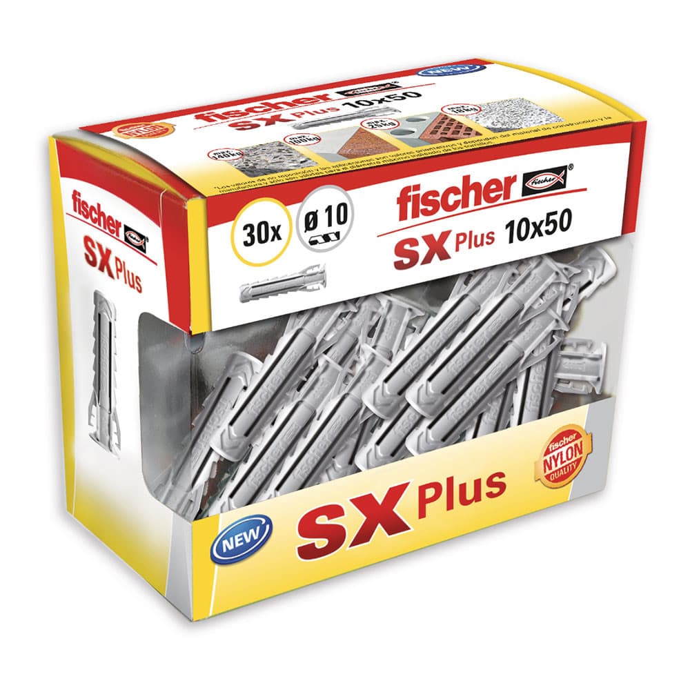 Bucha sx plus ø10x50mm diy 30 unid. 568714 fischer
