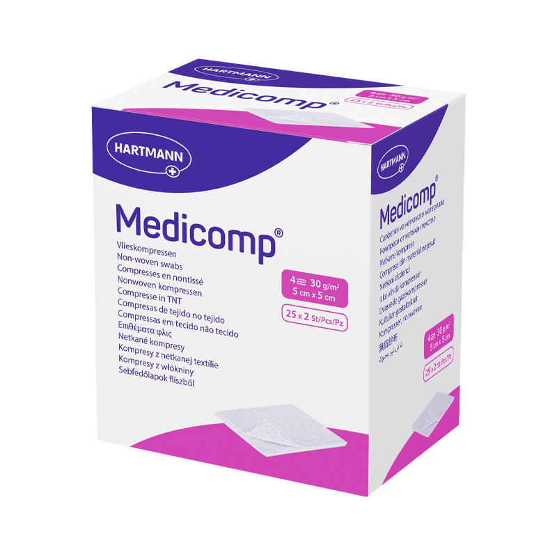 Medicomp Compressas Esterilizadas 5x5cmx25x 2