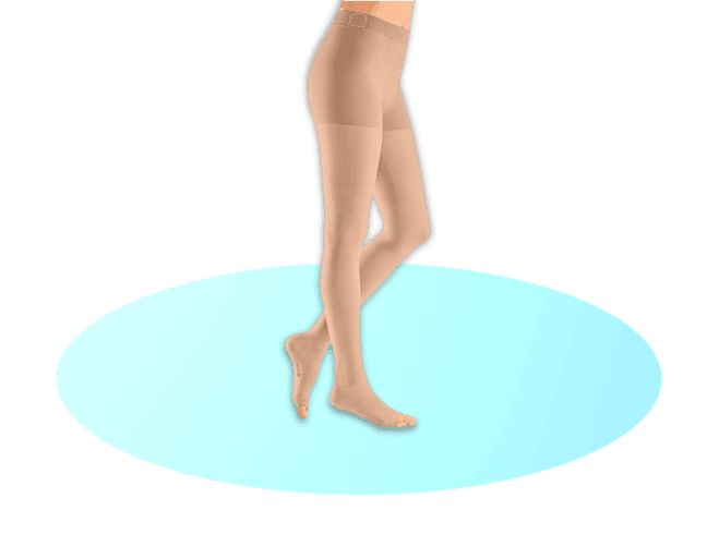 Meia elástica duomed ccl2 collant s/biq (S) (S)