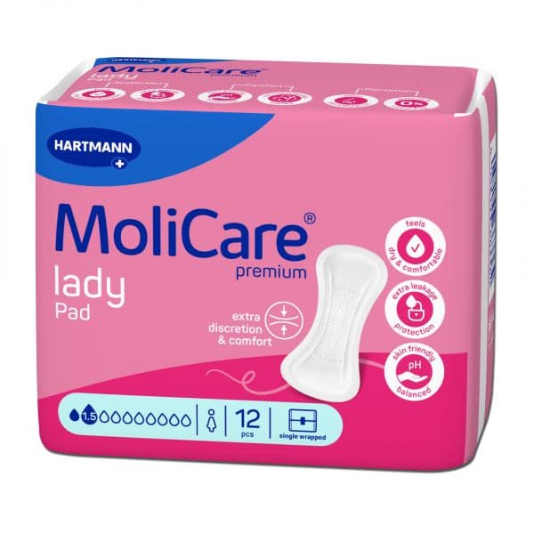 Hartmann Penso Molicare Premium Lady Pad 1.5 Gotas 12 Unidades