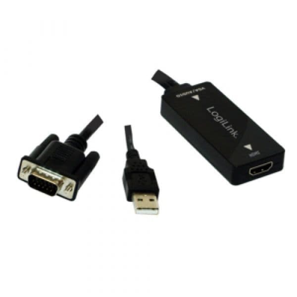 Logilink Conversor VGA + Audio Macho - HDMI Fêmea - CV0060