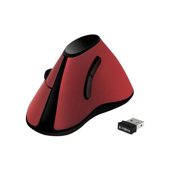 Logilink Rato Ergonomico Vertical 5 Teclas 1000dpi Vermelho - ID0159