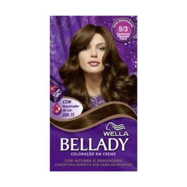 Wella Bellady Coloração 5/3 Castanho Dourado Claro 1un