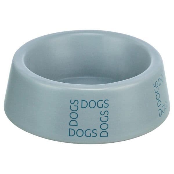 Trixie Comedouro Cerâmica "Dogs" Cinza/Azul 1 Lt/L Ø20 Cm
