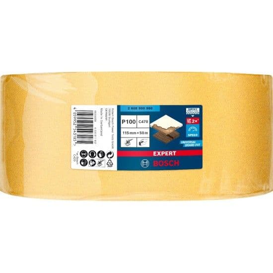 Bosch Rolo de Lixa Expert C470 para Lixado Manual 115MMX50 M G 100 - 10082948
