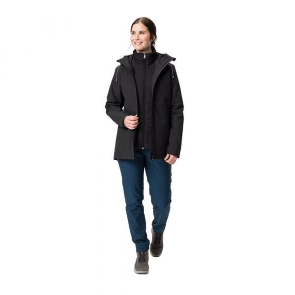 Vaude Mineo 3in1 Detachable Jacket Preto 36 Mulher