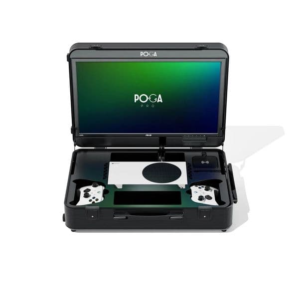 Poga Pro Black Mala de Viagem Xbox One X com Monitor LCD