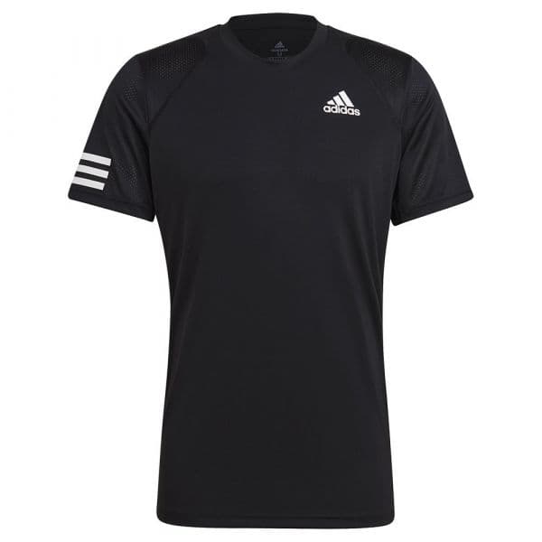 Adidas Club 3-stripe Short Sleeve T-shirt Preto XS Homem
