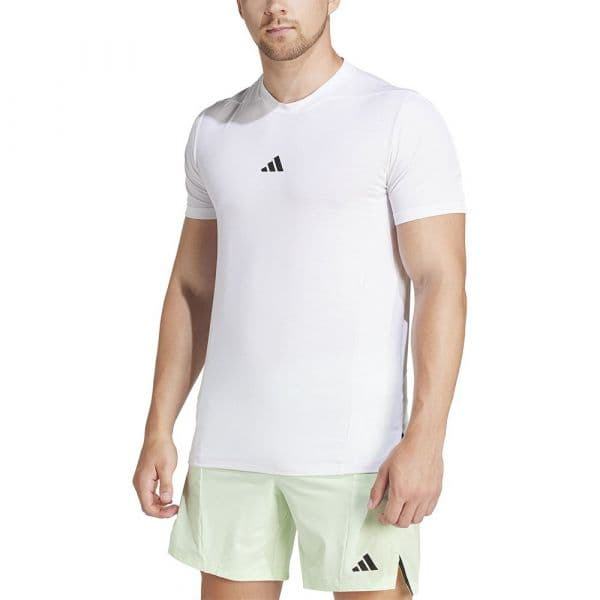 Adidas Designed For Training Short Sleeve T-shirt Branco L / Regular Homem
