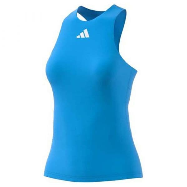 Adidas Y-tank Sleeveless T-shirt Azul L Mulher