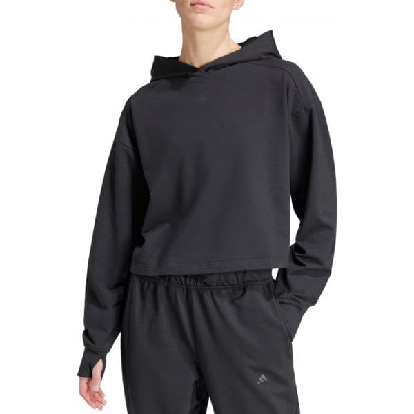 Adidas Sweatshirt com Capuz Power Loose Fit Back-ventilation Hoodie iv9219 L Preto