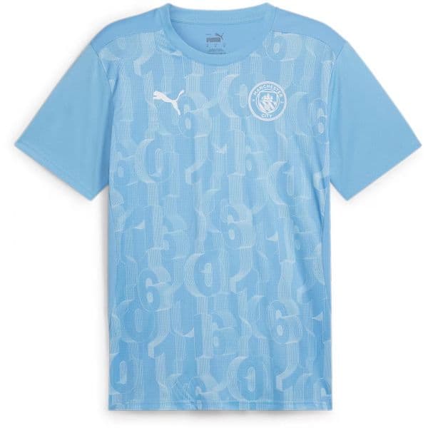 Puma T-shirt Manchester City Pre-match Short Sleeve Jersey Men 777578-21 S Azul