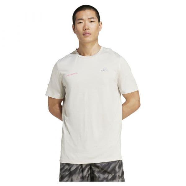 Adidas T-shirt Own the Run Melange jl8724 M Cinzento