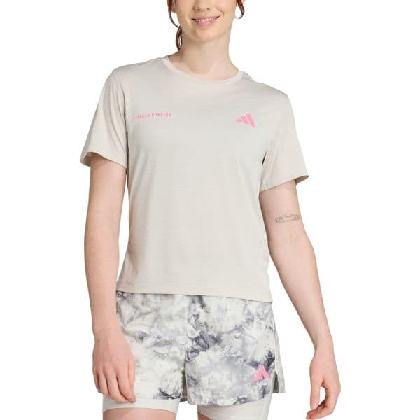 Adidas T-shirt Own the Run Melange jn9606 M Cinzento