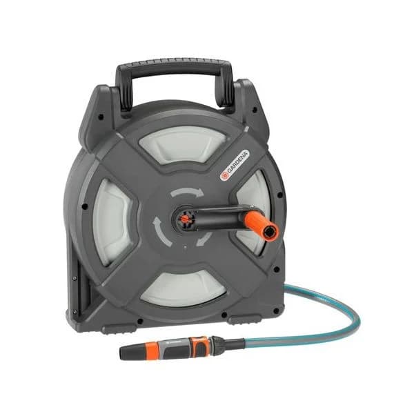 Gardena City Gardening Terrace, Enrolador Mangueira Hose Reel Cinza - 18400-20