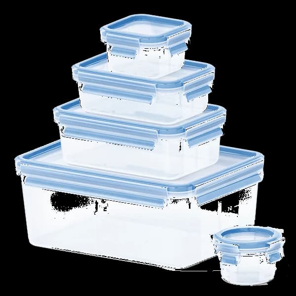 Tefal Caixa Hermética Plástico 3,7L+1L+0,55L+0,25L+0,15L - K3029012