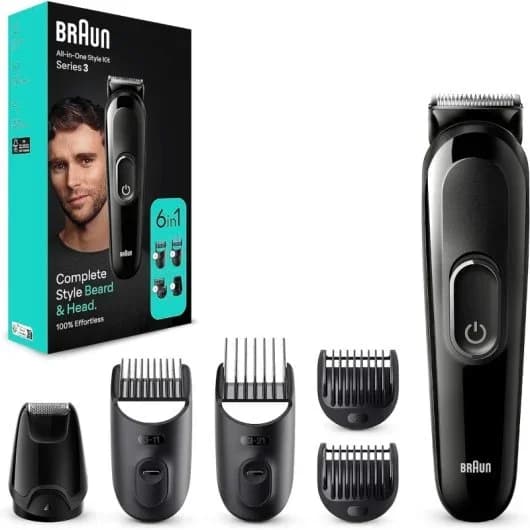 Braun S3 MGK3420 Aparador Sem Fios Preto