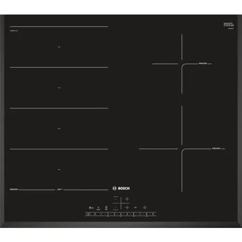 Placa de Indução Bosch Serie 6 PXE651FC1E | 59,2 cm | 4 Zonas | Preto