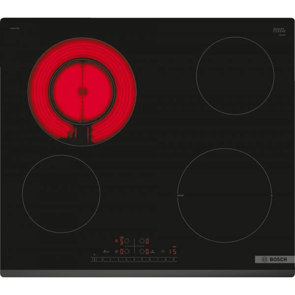 Placa Vitrocerâmica Bosch PKF631FP3E 60cm