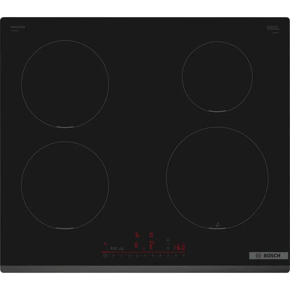 Placa de indução Bosch PIE631HC1E | 60 cm, Preto, 7400W