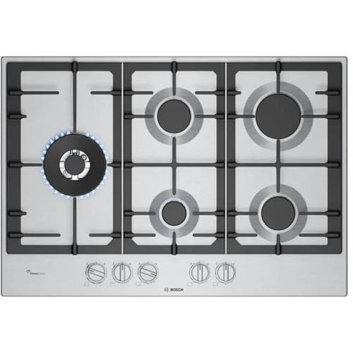 Placa a Gás Bosch PCS7A5I90 | 5 queimadores, FlameSelect, Inox