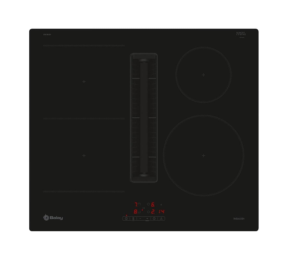 Placa Indução Balay 3EBC963ER 59.2cm com Exaustor