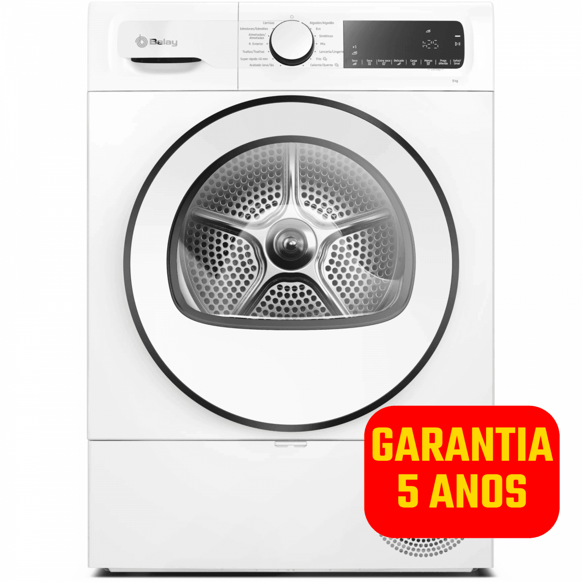 Máquina de Secar Roupa Balay 3SB090BE 9Kg Classe D