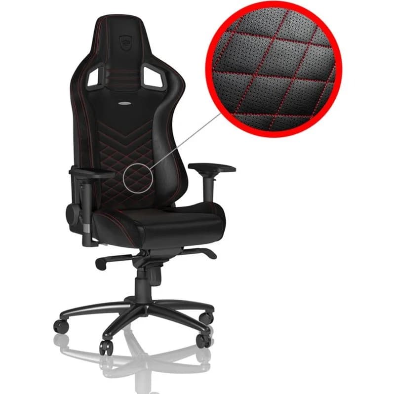 Cadeira Noblechairs EPIC PU Leather Preto / Vermelho