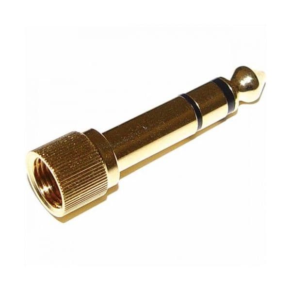 White Stereo Jack Adapter 3,5 mm para 6,3 mm