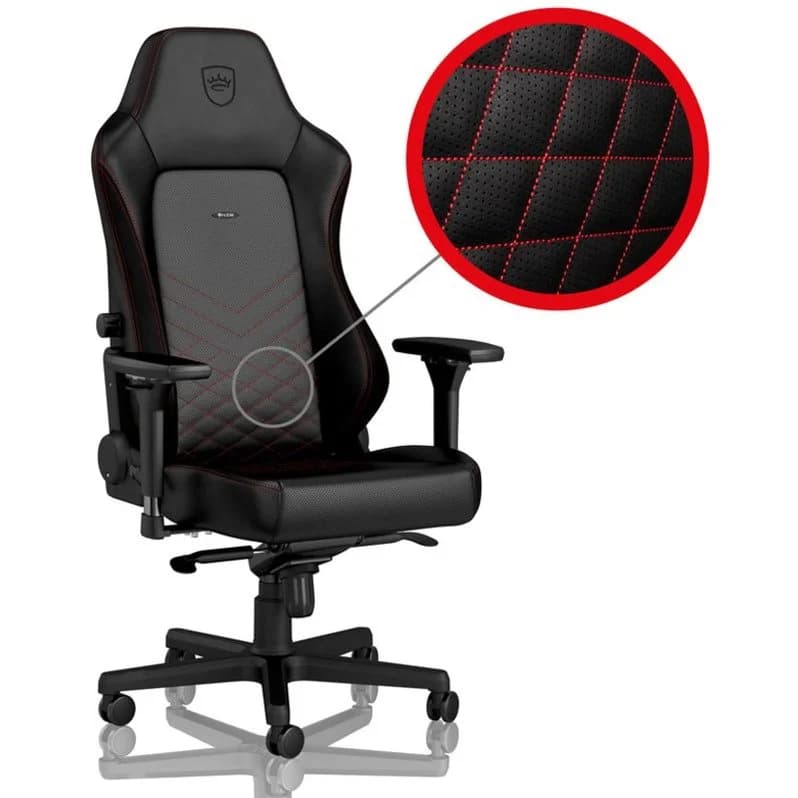 Cadeira Gaming Noblechairs HERO PU Leather Black/Red - NBL-HRO-PU-BRD